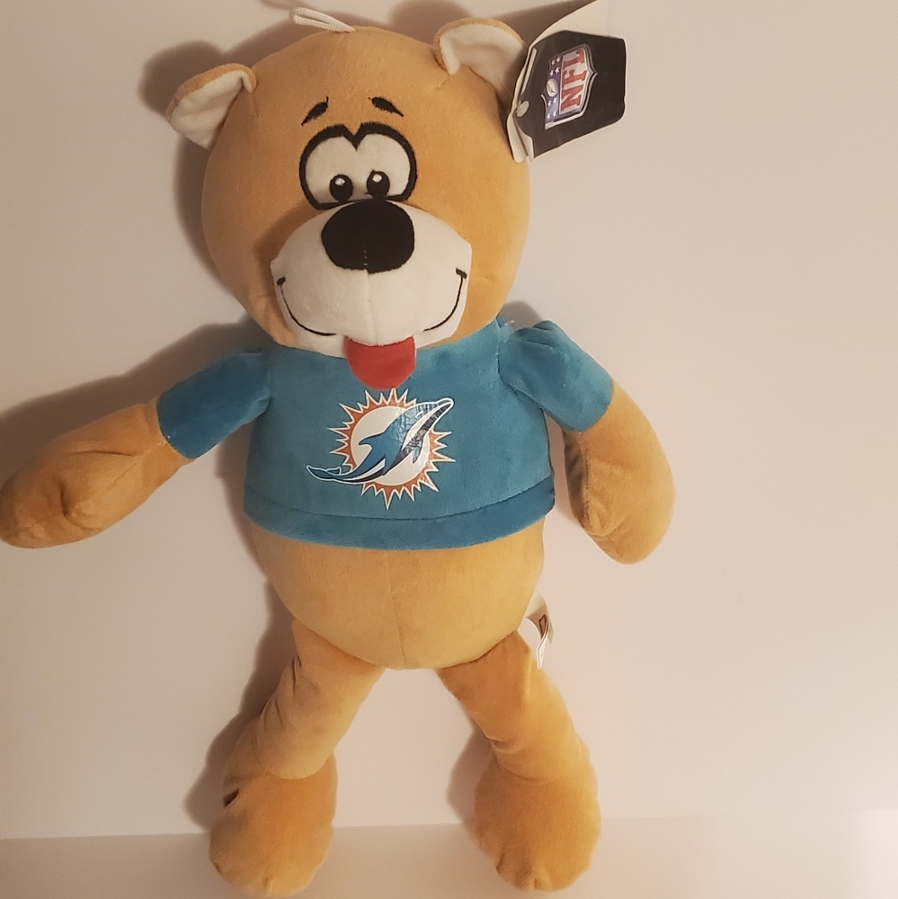 Official NFL Miami Dolphins plush bear